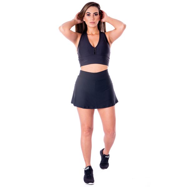 Kit com 4 saia shorts fitness roupa feminina academia suplex - R$ 199.99,  cor Multicolor #141646, compre agora