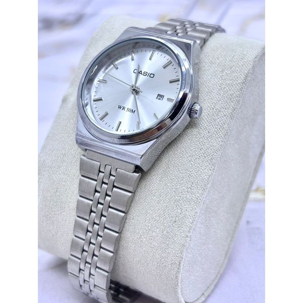 CASIO WR FEMININO REDONDO TODO PRATA