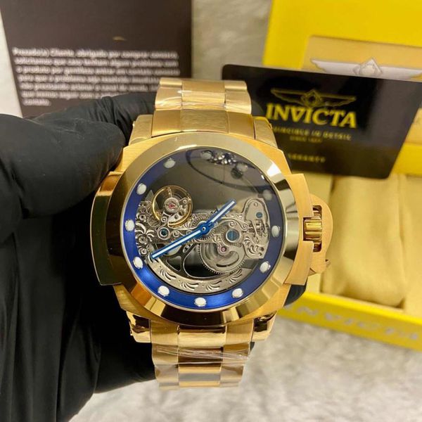 INVICTA FORCE COALITION TODO DOURADO PULSEIRA EM AÇO PREMIUM