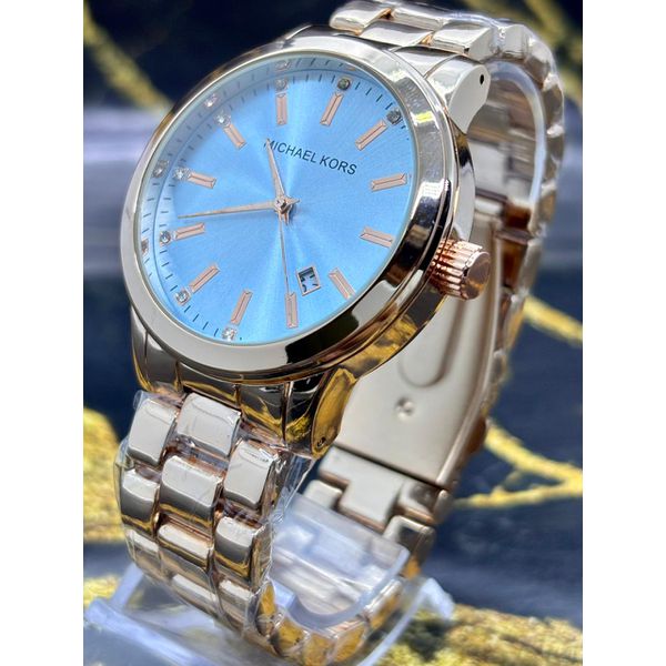 MK FEMININO ROSE COM AZUL LINHA BANHADA