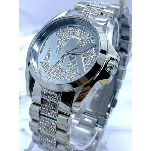 MK FEMININO TODO PRATA PREMIUM