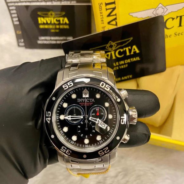 PRO DIVER PRATA FUNDO PRETO PREMIUM