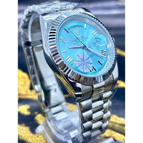 RLX DAY DATE PRATA COM FUNDO VERDE TIFFANY PREMIUM