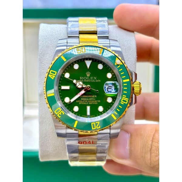 RLX PRATA FUNDO VERDE MISTO AUTOMÁTICO PREMIUM