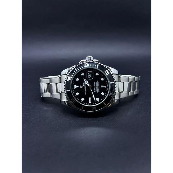 ROLEX PRATA FUNDO PRETO BANHADO + 2 BRINDES