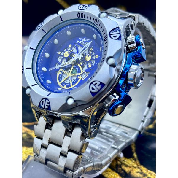 VENOM HYBRID SKELETON PRATA COM AZUL LINHA BANHADO