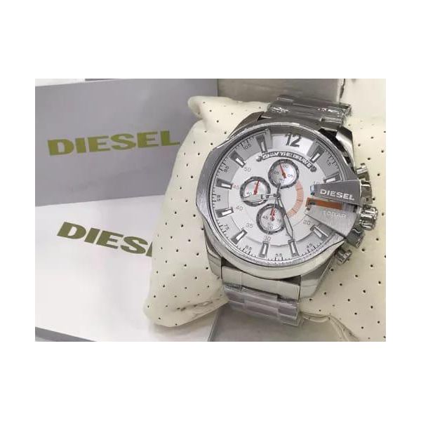 DIESEL 10 BAR FUNCIONAL PRATA FUNDO BRANCO 