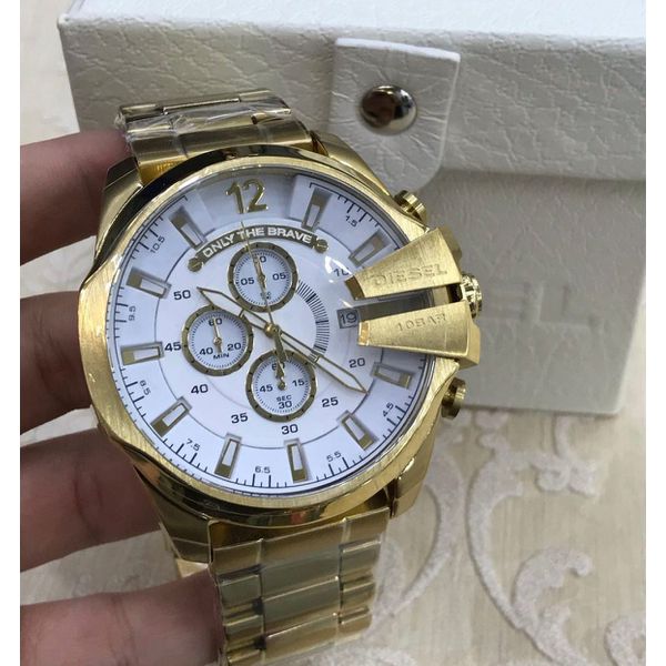 DIESEL 10 BAR DOURADO FUNDO BRANCO LINHA PREMIUM