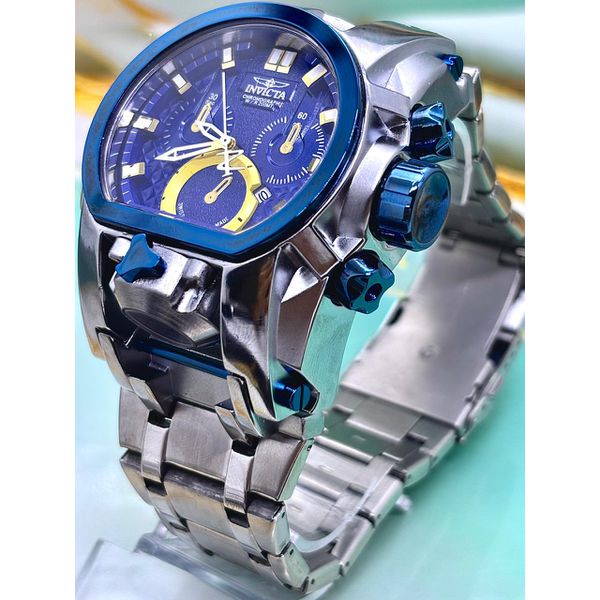 ZEUS MAGNUM BANHADO PRATA DETALHES AZUL