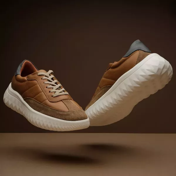 Monaco 37501 Couro Grease Castor Camurça Coyote Grease Marinho