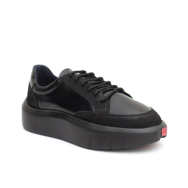22005 Nobuck/Verniz Allblack Hongkong Preto