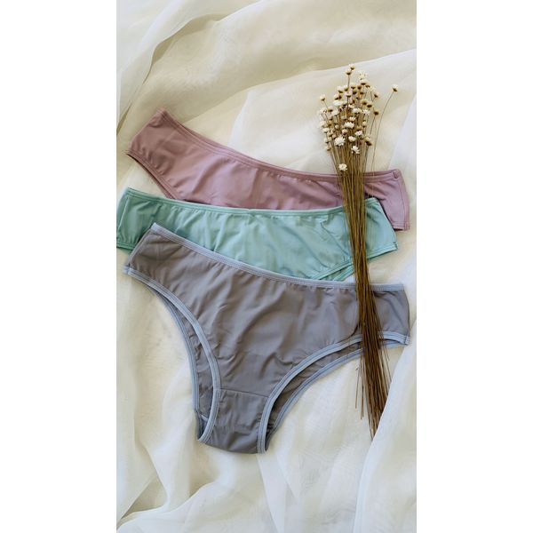 KIT CALCINHA MICROFIBRA TANGA - COM 03 PEÇAS - SATIN/ETEREO/CINZA