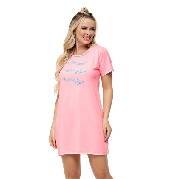 1901048 CAMISAO COM SILK ALGODAO PENTEADO - ROSA