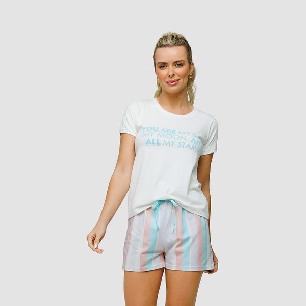 PIJAMA COM SILCK - ESTAMPADO