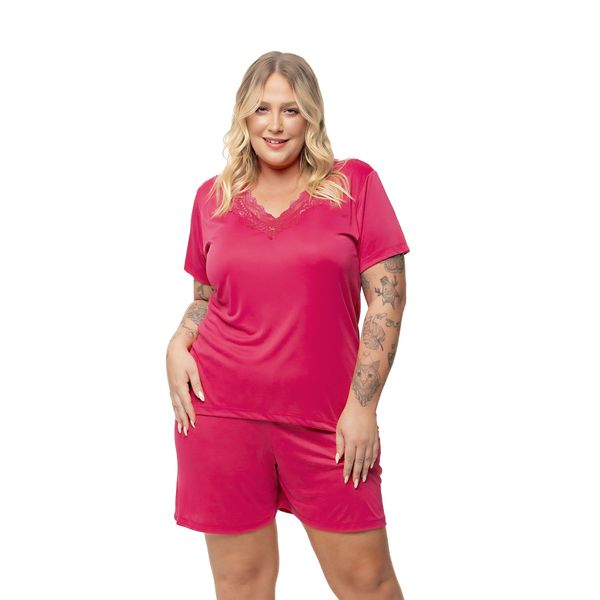 1901112 PIJAMA MICROFIBRA PREMIUM - PINK