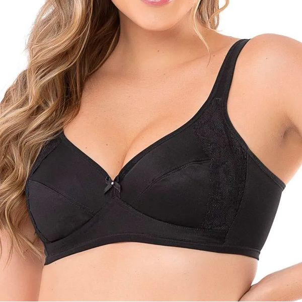 SUTIÃ SEM BOJO E SEM ARO ALTA SUSTENTAÇÃO - PRETO