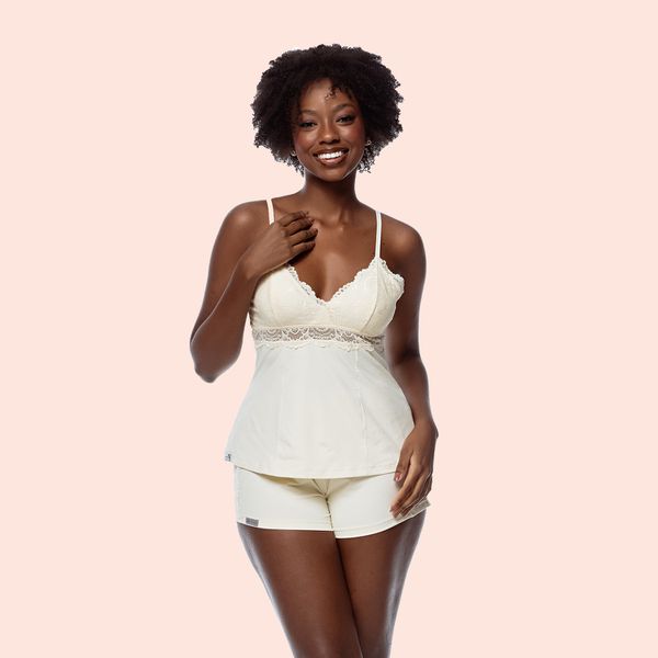 SHORT DOLL ALCINHA MICROFIBRA - PEROLA