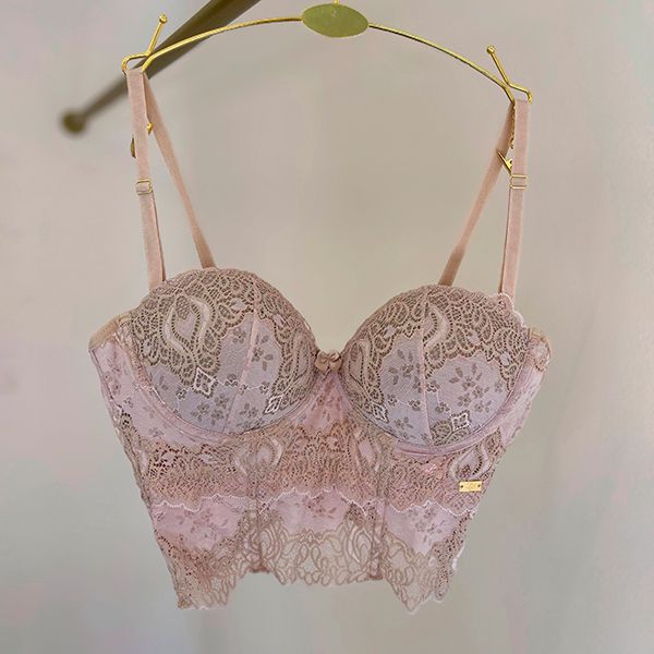 SUTIÃ CORPETE EM RENDA COM BOJO E ARO - BASE
