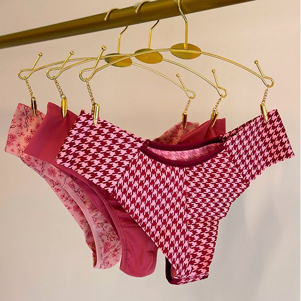 KIT CALCINHA MICROFIBRA FIO DUPLO - COM 03 PEÇAS - SANDIA/PIEDPOULE/FLORAL