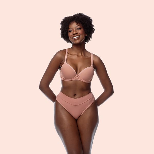 SUTIÃ MEIA TAÇA COM BOJO E ARO EM MICROFIBRA - CALLAS