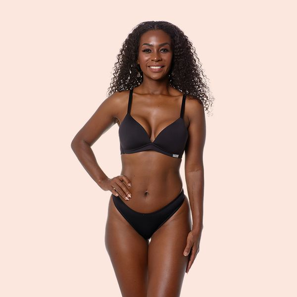 CALCINHA TANGA MICROFIBRA - PRETO