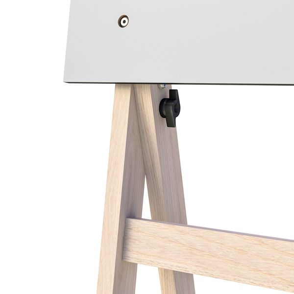 Flip Chart Quadro Branco Soft 60x90cm De Madeira - Carvalho