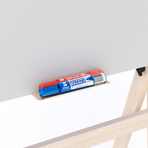 Flip Chart Quadro Branco Soft 60x90cm De Madeira - Carvalho
