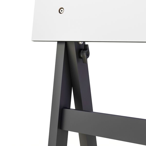 Flip Chart Quadro Branco Soft 60x90cm De Madeira - Preto