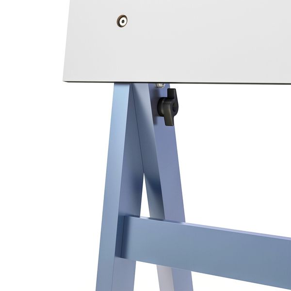 Flip Chart Quadro Branco Soft 60x90cm De Madeira - Cinza