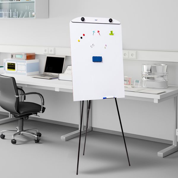 Flip Chart Quadro Branco Magnético 60x90cm Tripé Retrátil 