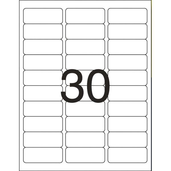 Etiqueta Carta Inkjet Laser 6180 100 Folhas 25.4 x 66.7mm Pimaco 