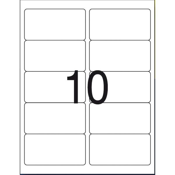 Etiqueta Carta Inkjet Laser 6183 100 Folhas 50.8 X 101.6mm Pimaco