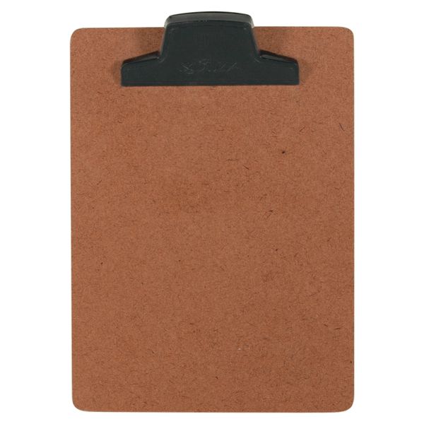 Prancheta 1/2 Ofício 17x23 de Madeira Duratex 3mm com Pegador de Plástico