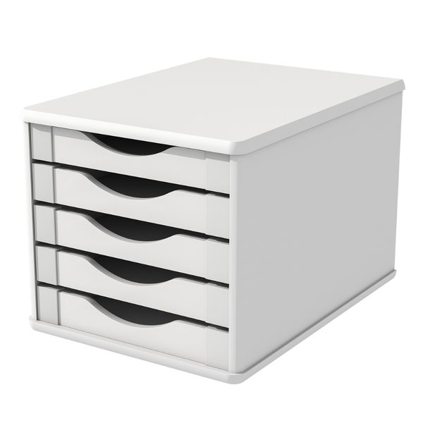 Gaveteiro de Mesa 5 Gavetas Madeira MDF - Branco