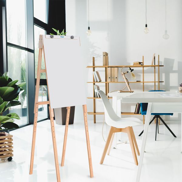 Flip Chart Quadro Branco Compact Line 56x87cm de Madeira