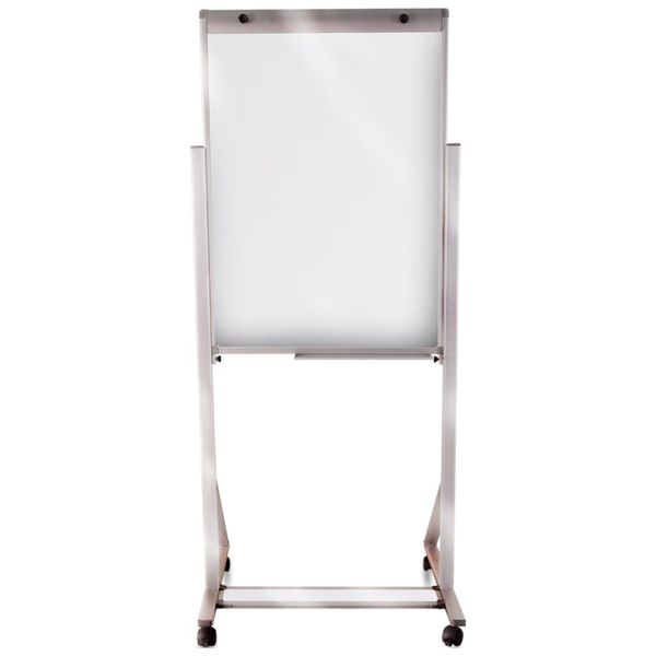 Flip Chart Branco 70x100cm com Porta Bloco de Alumínio 