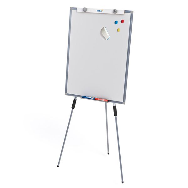 Flip Chart Quadro Branco Office Magnético 67x90cm Tripé Retrátil