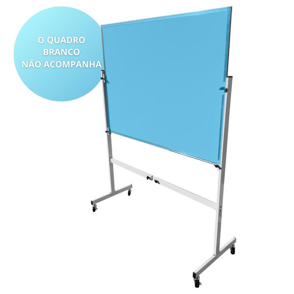 Suporte Universal para Quadro Branco Regulagem 120-200cm com Rodízios