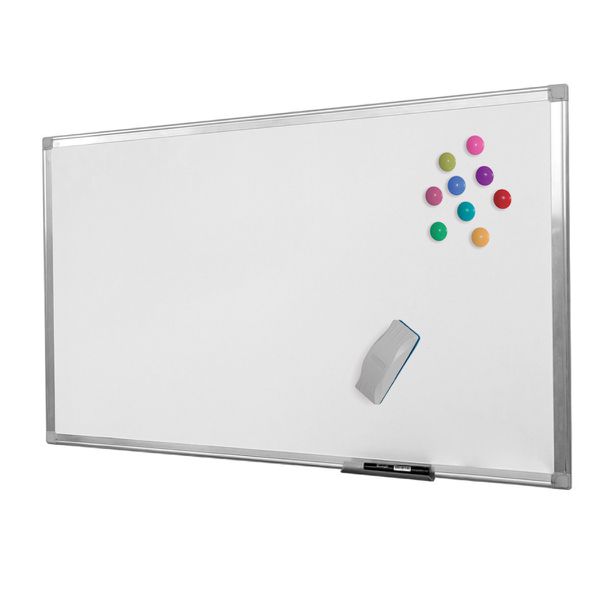 Quadro Branco Magnético Office 120x90 cm Aço Alumínio