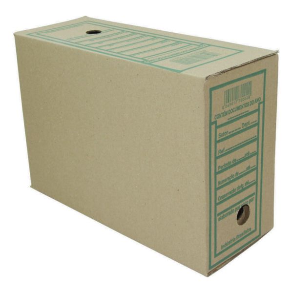 Caixa Arquivo Morto Papelão 35 x 13,3 x 24,7cm 240g