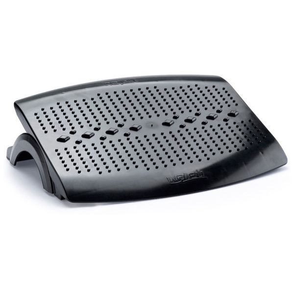  Apoio Para Pés Ergonômico Ajustável Preto Antiderrapante