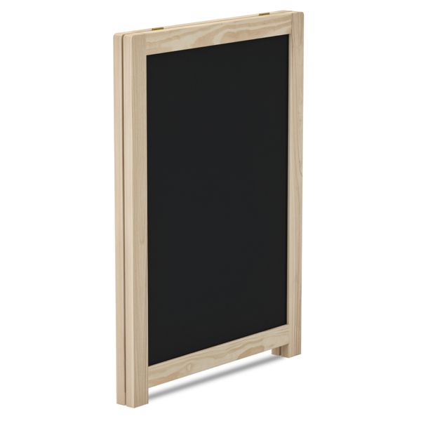Cavalete de Calçada Standard Preto 70x50 cm Moldura Pinus Natural