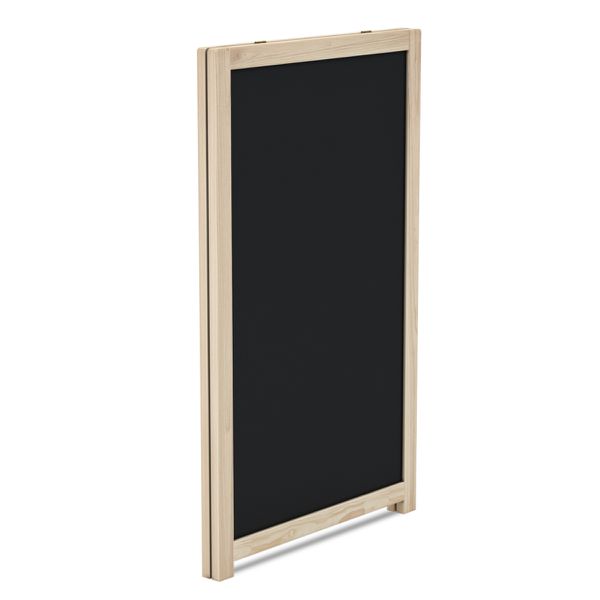 Cavalete de Calçada Standard Preto 100x60 cm Moldura Pinus Natural