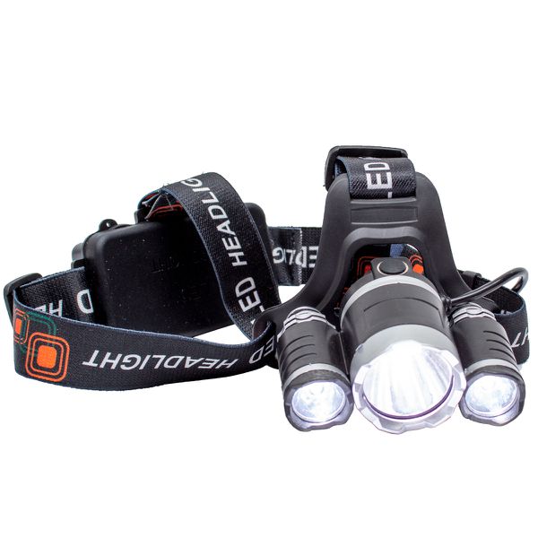 Lanterna Cabeça T6 - 3LED Profissional | Iluminação Potente e Praticidade