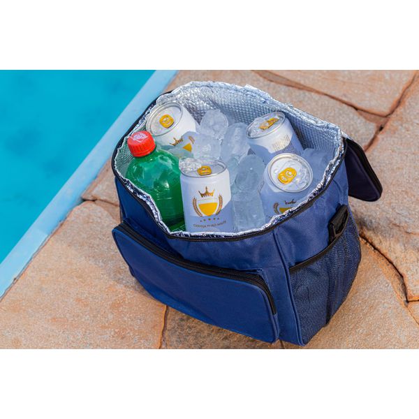 Bolsa Térmica Azul 10L, Conservação e Estilo para suas Bebidas Geladas
