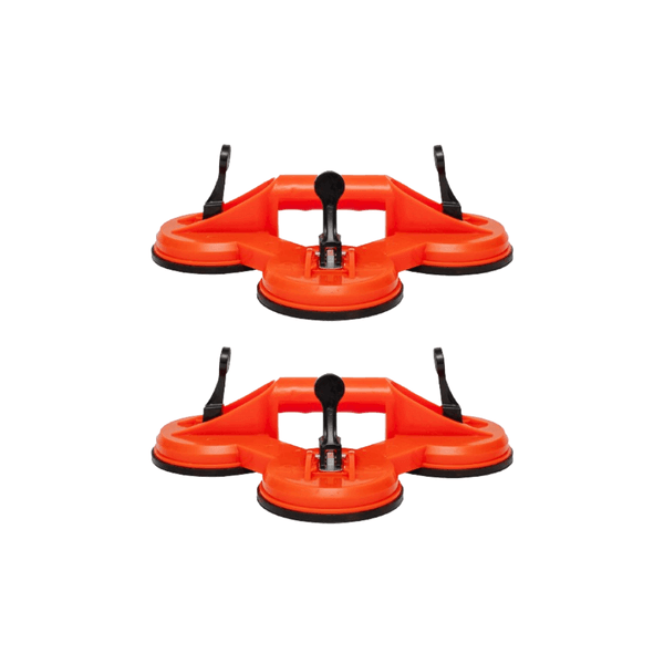 Kit 2 Ventosa Tripla Plástico 120kg Ômega