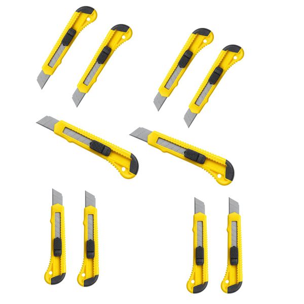 Kit 10 peças Estilete Plástico Largo 18mm Ômega