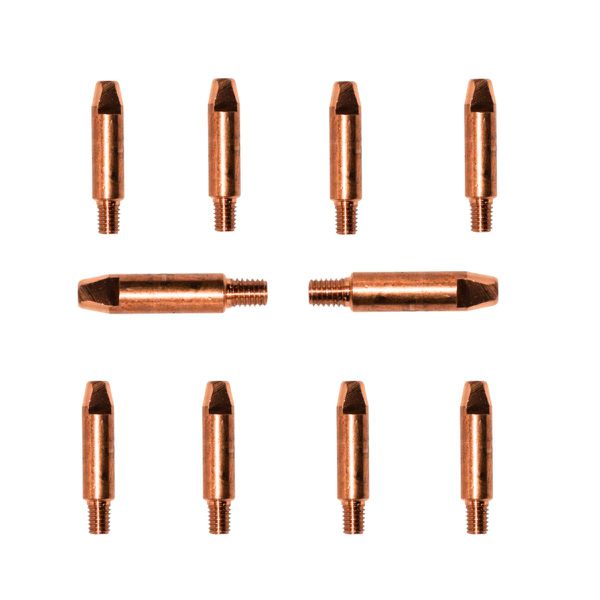 Kit 10 Bico de Contato 37mm M6 Ma-020 para Tocha Mig Ômega