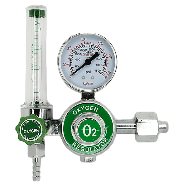 Regulador de Pressão Gás Oxigênio (O2) com Fluxômetro Ômega