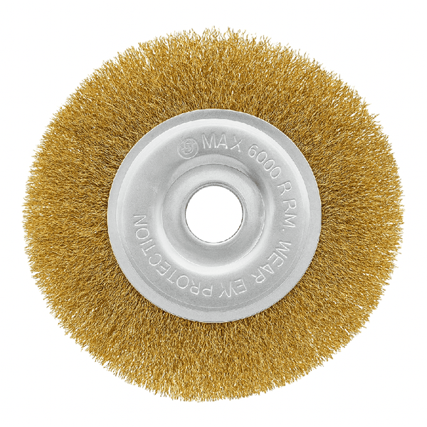 Escova Rotativa Latonada 6" X 1/2" Furo 7/8" Ômega